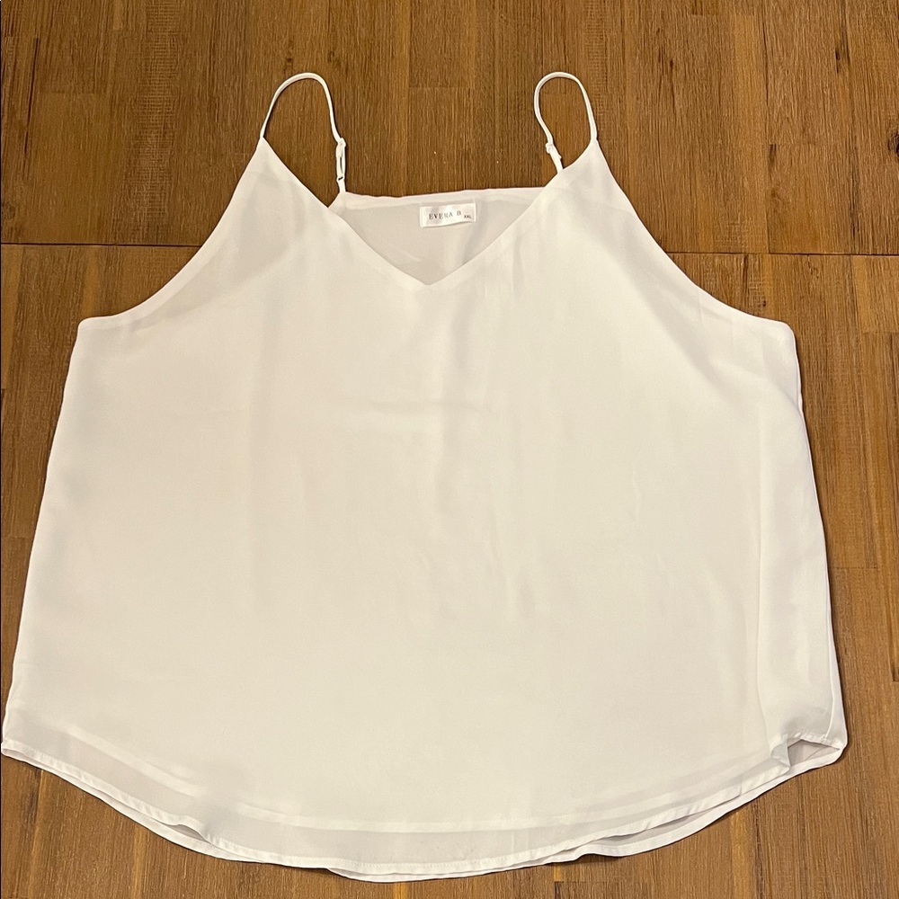 White Women's Double Layer Top